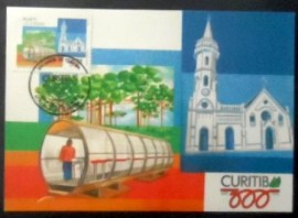 Máximo postal do Brasil de 1993 300 Anos de Curitiba