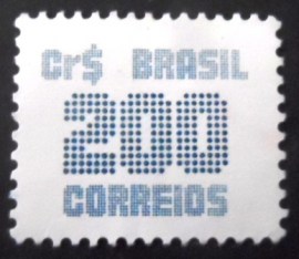 Selo postal do Brasil de 1985 Cifra Cr$ 200 - 636 N