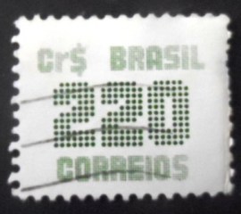 Selo postal do Brasil de 1985 Tipo Cifra 220 - 637 U