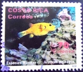 Selo postal da Costa Rica de 1994  Guineafowl Puffer