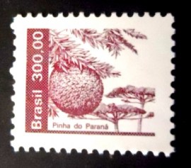 Selo postal do Brasil de 1984 Pinha do Paraná