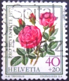 Selo postal da Suíça de 1977 
