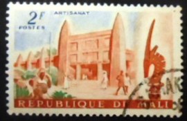 Selo postal do do Mali de 1961 Palace of Art