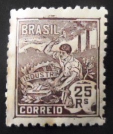 Selo postal do Brasil de 1934 Indústria 25