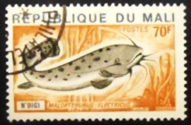 Selo postal do Mali de 1975 Electric Catfish