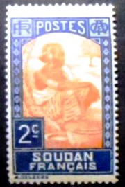 Selo postal do Sudão Frances de 1931 Sudanese Woman