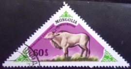 Selo postal da Mongólia de 1977 Spirocerus kiakhtensis