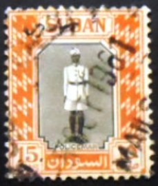 Selo postal do Sudão de 1951 Policeman