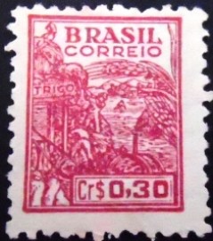 Selo postal do Brasil de 1946 Agricultura 30