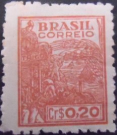 Selo postal do Brasil 1947 Agricultura 20