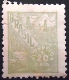 Selo postal do Brasil de 1948 Petróleo 20