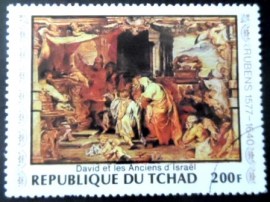 Selo postal do Chade de 1978 David and the Elders of Israel