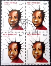 Quadra de selos postais de Moçambique de 1986 Tanzaniana