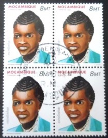 Quadra de selos postais de Moçambique de 1986 Estrelinhas