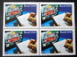 Quadra de selos postais do Brasil de 2000 TELECURSO