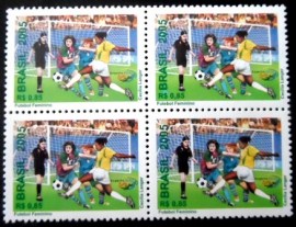 Selo postal do Brasil de 2005 Futebol