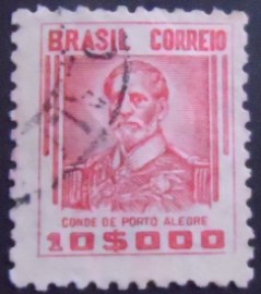 Selo postal do Brasil de 1942 Conde de Porto Alegre