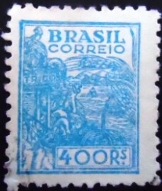 Selo postal do Brasil de 1943 Trigo 400