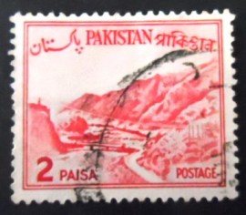 Selo postal do Paquistão de 1961 Khyber pass 2