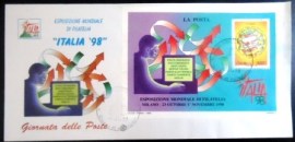 FDC Oficial da Itália de 1998 Esposizione Mondiale di Filatelia Itália 98