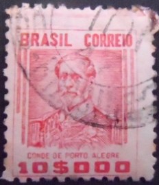 Selo postal do Brasil de 1941 Conde de Porto Alegre U A