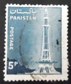 Selo postal do Paquistão de 1978 Minar-e-Pakistan