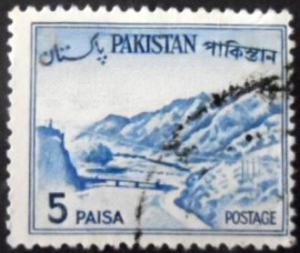 Selo postal do Paquistão de 1961 Khyber Pass