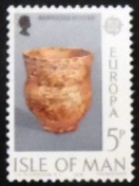 Selo postal da Ilha de Man de 1976 Barroose Beaker