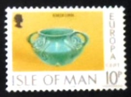Selo postal da Ilha de Man de 1976 Knox Urn