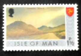 Selo postal da Ilha de Man de 1973 Mount Snaefell