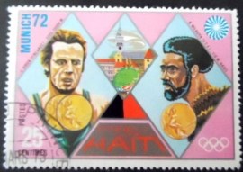 Selo postal do Haiti de 1972 L.Viren and R.Milburn