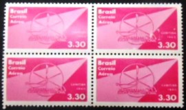 Quadra de selos do Brasil de 1960 Congresso Eucarístico