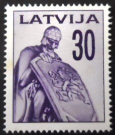 Selo postal da Letônia de 1992 Kurzeme