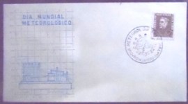 Envelope Comemorativo de 1964 Dia do Meteorológico