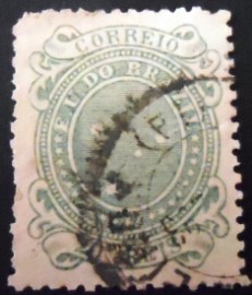 Selo postal do Brasil de 1890 Cruzeiro do Sul 20 A