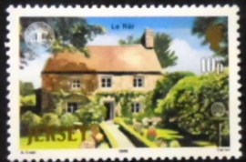 Selo postal de Jersey de 1986 Le Rât Cottage