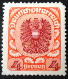 Selo postal da Áustria de 1921 Coat of arms 4