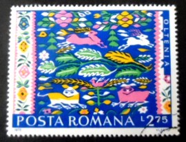 Selo postal da Romênia de 1973 Oltenia