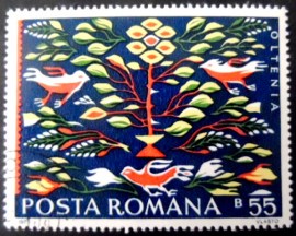 Selo postal da Romênia de 1973 Oltenia