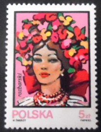 Selo postal da Polônia de 1983 Rozbarski