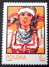 Selo postal da Polônia de 1983 Cieszyn