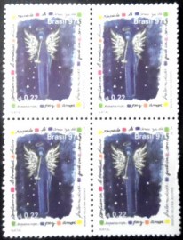 Quadra de selos postais do Brasil de 1997 Natal 97