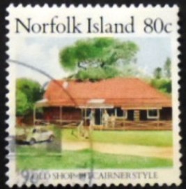 Selo postal de Norfolk Island de 1987 Pitcairner-style Shop