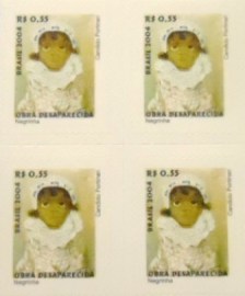 Quadra de selos do Brasil de 2004 Negrinha