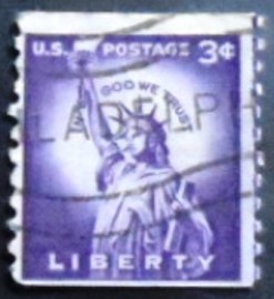 Selo postal dos Estados Unidos de 1966 Statue of Liberty