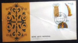 Envelope FDC Oficial de 1980 Arte Indígena
