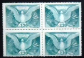 Quadra de selos postais aéreos de 1947 Conferência de Defesa