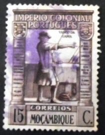 Selo postal de Moçambique de 1938 Vasco da Gama 15