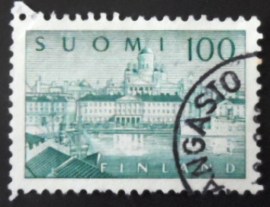 Selo postal da Finlândia de 1963 Lammi Church