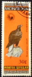 Selo postal da Mongólia de 1985 White-tailed Eagle